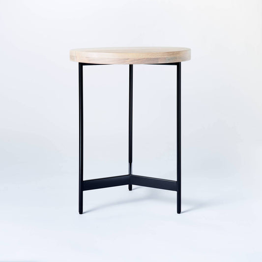 Park Round Wooden Fully Assembled End Table Brown - Designed With Studio Mcgee