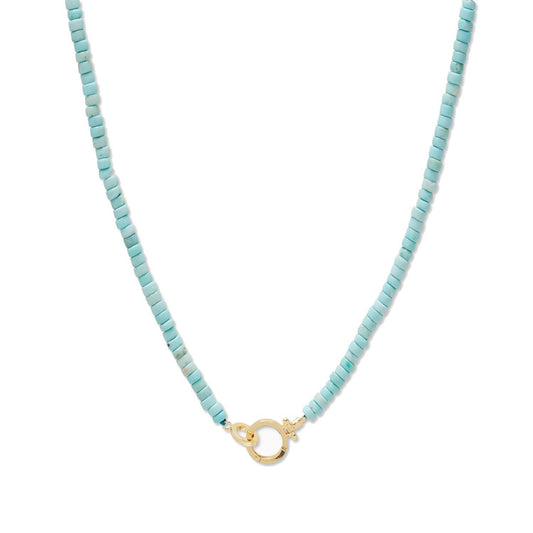 Parker Beaded Necklace In Turquoise