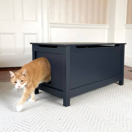Parker Designer Wood Catbox Furniture Litter Box