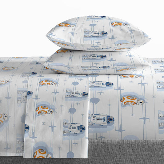 Park Star Wars Droids 100% Organic Cotton Queen Sheet Set